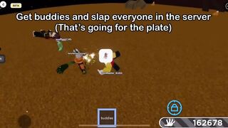 The TRUE EASIEST way to get the Plate master badge [Roblox Slap battles]