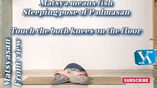 Matsyasan| yavant's yogasan| beginners yoga| Ashtang yoga| stretching|digestion| fit india movement