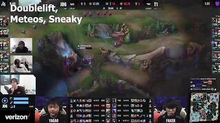 [Compilation] Casters & Streamers reactions to Faker' Ryze 200 IQ play | Worlds 2022 | T1 vs JDG