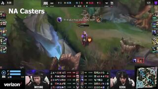 [Compilation] Casters & Streamers reactions to Faker' Ryze 200 IQ play | Worlds 2022 | T1 vs JDG
