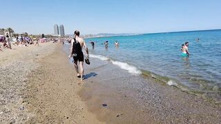 Beach Walking tour - Barcelona Spain - Saint Miquel Beach 2022