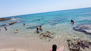 Beach Walk in Spain - Costa Brava Lloret de Mar - August 2022