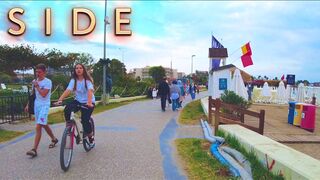 Antalya Side Sea beach promenade walk #TURKIYE #side #turkey #antalya