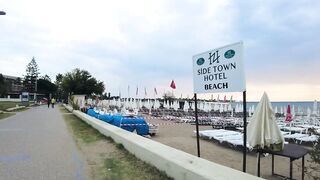 Antalya Side Sea beach promenade walk #TURKIYE #side #turkey #antalya