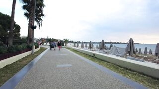 Antalya Side Sea beach promenade walk #TURKIYE #side #turkey #antalya