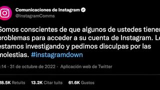 Noticia de última hora Instagram ha caído a nivel mundial