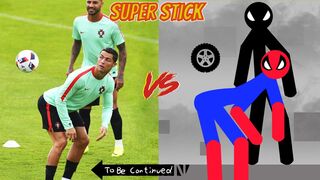 Cristiano Ronaldo vs Spider Stickman | Stickman Dismounting funny moments | Best Falls #6