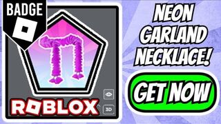 [BADGE] HOW TO GET THE NEON GARLAND NECKLACE BADGE | ROBLOX MAXZY X LXYN DJ PARTY