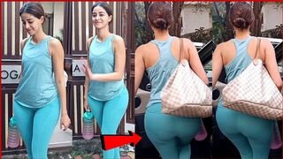 Ananya Pandey Fit Looking In Yoga Pants Outside Gym In Bandra !