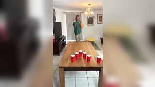 Beer Pong Challenge with "The Host!"