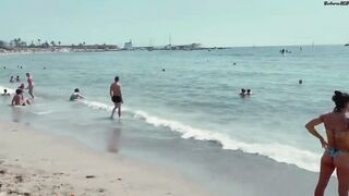 Playa del Somorrostro Barcelona Beach 4K Walk Tour