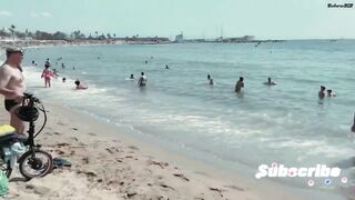 Playa del Somorrostro Barcelona Beach 4K Walk Tour