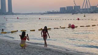 Dubai Beach Sexy Hot Nude Girls | Bikini Girls | Beach Baby #dubai #beach #jbr #uae #vlog #hotgirl