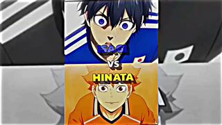 Isagi ⚽ VS Hinata ???? || Who Will Win || Anime Character 1v1 Who is stronger ||