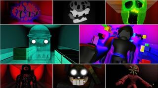 ALL Monsters + Jumpscares in DOORS But YOUTUBER [ROBLOX]