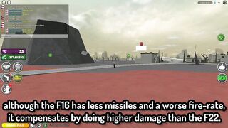 F22 vs F16 IN MILITARY TYCOON ROBLOX