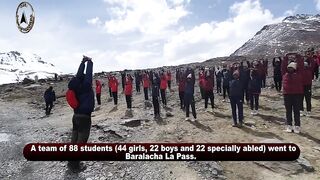 Yoga performed at highest altitude by a team of students from Government Schools of Haryana