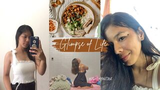 Glimpse of life: my nighttime routine plus stretching and meditating????