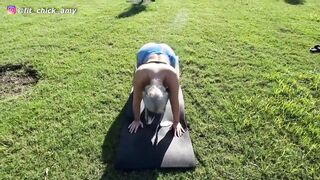 Leg Stretches Outdoor Full Body Yoga