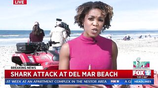 Shark Attack At Del Mar Beach