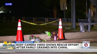 Video shows rescue effort after family crashes into South Daytona Beach canal