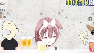 A Drunk Korone Falling Asleep Mid-Sentence on Stream [Hololive]