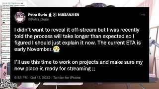 Nijisanji Vtuber Can't Stream... | Fans Miss Petra Gurin, Hololive's Suisei Returns, Nyanners Banned