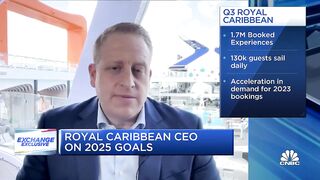 Royal Caribbean CEO on strong travel demand, higher costs and booking trends