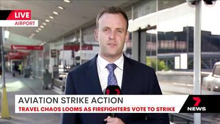 Travel chaos looms as firefighters vote to strike | 7NEWS