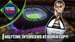 Halftime interviews in World Cup games?! ???? | Futbol Americas