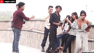 लड़कियो अगर आपको खूबसूरत लड़के पसंद है Funny Prank On Girl's ????। Girls Reaction ????। Sagar Saini