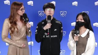 POST GAME INTERVIEW WITH FAKER :( | DRX vs. T1 | WORLDS 22 | FINALS