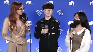 POST GAME INTERVIEW WITH FAKER :( | DRX vs. T1 | WORLDS 22 | FINALS