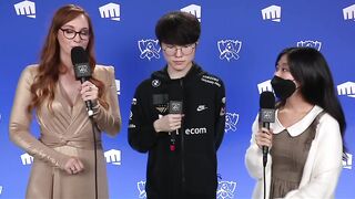 POST GAME INTERVIEW WITH FAKER :( | DRX vs. T1 | WORLDS 22 | FINALS