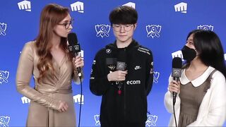 POST GAME INTERVIEW WITH FAKER :( | DRX vs. T1 | WORLDS 22 | FINALS