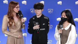 POST GAME INTERVIEW WITH FAKER :( | DRX vs. T1 | WORLDS 22 | FINALS