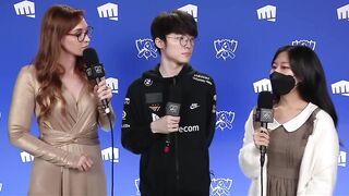 POST GAME INTERVIEW WITH FAKER :( | DRX vs. T1 | WORLDS 22 | FINALS