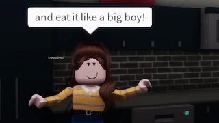 When your mom forces you to eat vegetables???? (Roblox Meme)