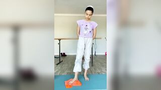 My daily ballet dancer stretches and all the different classes in my home studio