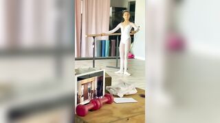 My daily ballet dancer stretches and all the different classes in my home studio