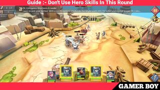 Lords mobile Limited Challenge Barbaric Journey Stage 1|Barbarian Limited Challenge Stage 1