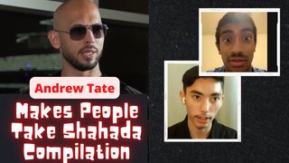 Andrew Tate Conversion Makes People Take Shahada Compilation