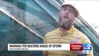 Boaters on Fort Myers Beach asked to leave ahead of Subtropical Storm Nicole