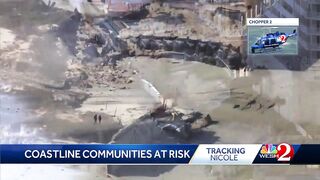 Beach erosion concerns grow as Subtropical Storm Nicole approaches