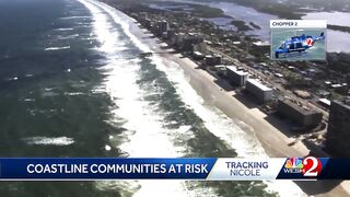 Beach erosion concerns grow as Subtropical Storm Nicole approaches