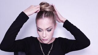 TREND 2022 - MODEL SLEEK BUN, STEP BY STEP TUTORIAL