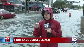 Fort Lauderdale Beach closes ahead of Tropical Storm Nicole