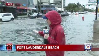 Fort Lauderdale Beach closes ahead of Tropical Storm Nicole