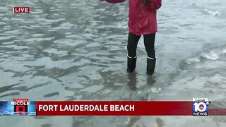 Fort Lauderdale Beach closes ahead of Tropical Storm Nicole