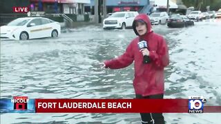 Fort Lauderdale Beach closes ahead of Tropical Storm Nicole